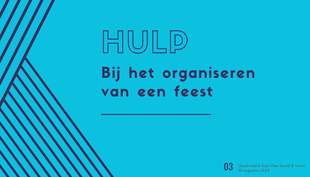 Hulp bij het organiseren van een feest